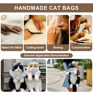 realistic pet backpack – cozy companion for travel & school