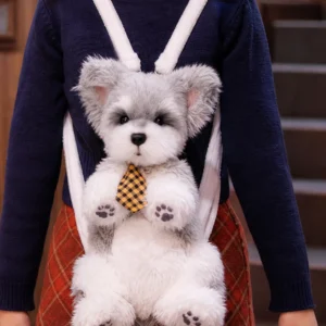 realistic pet backpack – cozy companion for travel & school