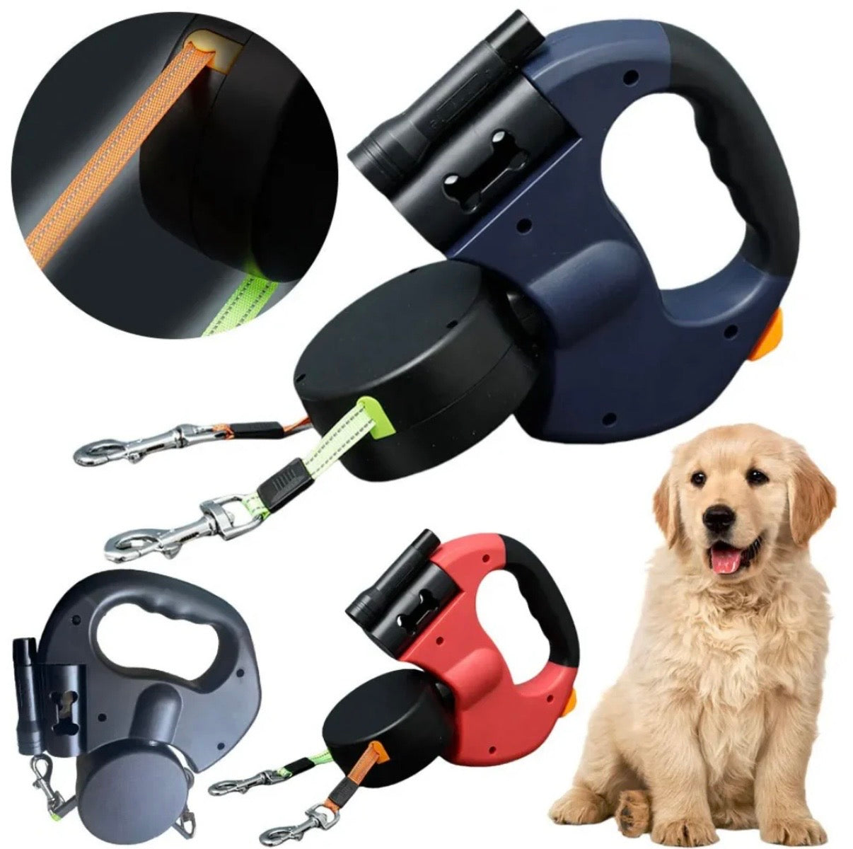 duo leash | for each dog up to 28 lbs